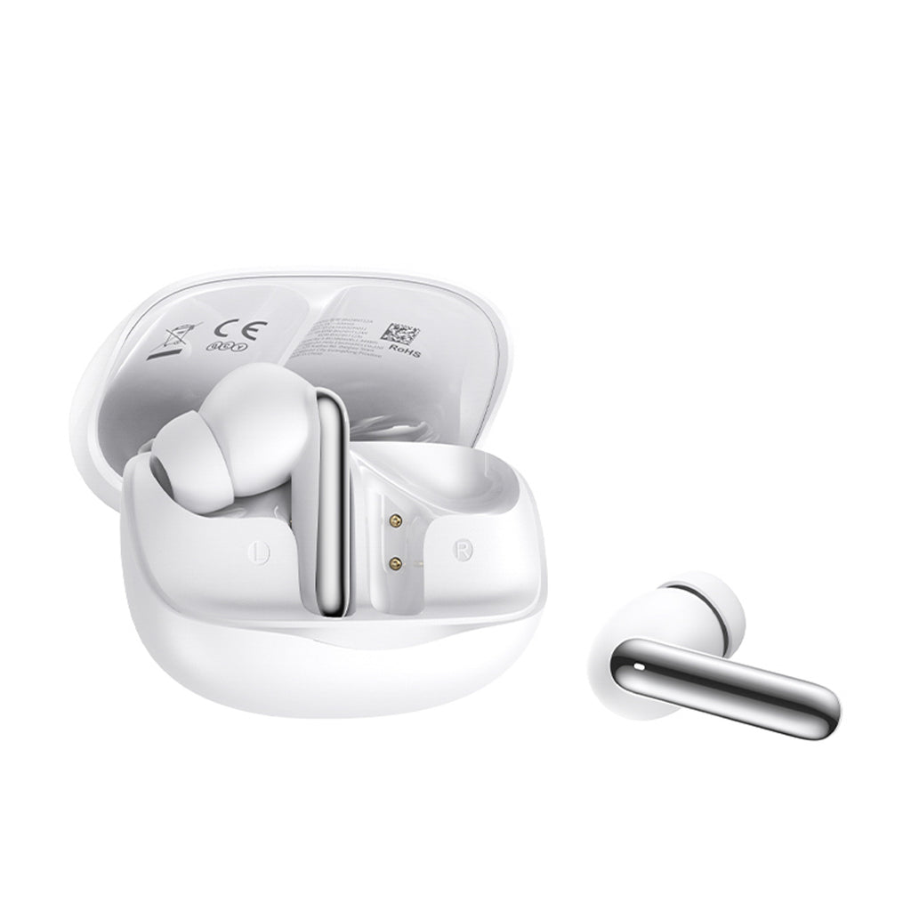 QCY Melobuds N50 ausinės su ANC IPX4 Bluetooth 5.4 – baltos spalvos