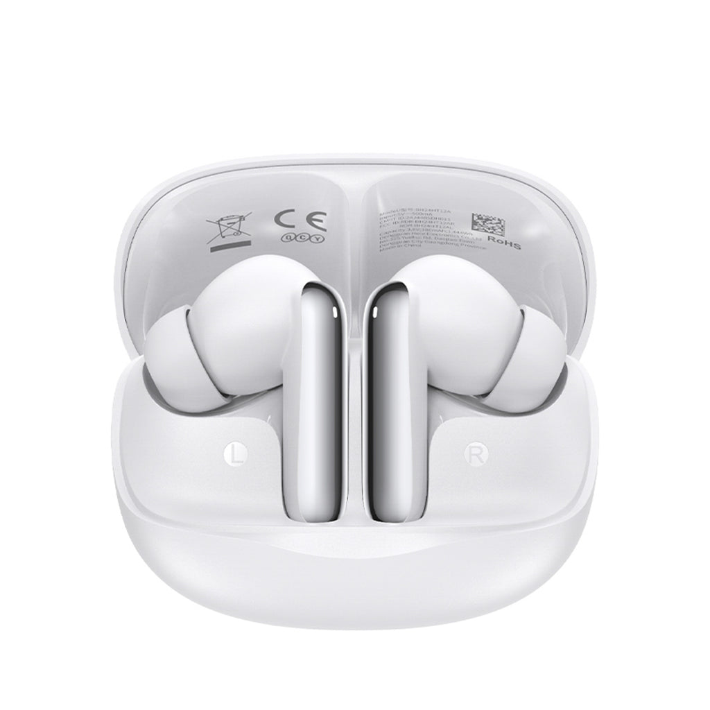 QCY Melobuds N50 ausinės su ANC IPX4 Bluetooth 5.4 – baltos spalvos