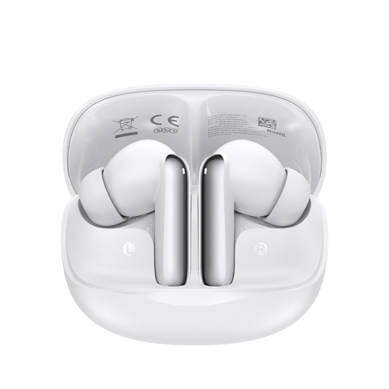 QCY Melobuds N50 ausinės su ANC IPX4 Bluetooth 5.4 – baltos spalvos