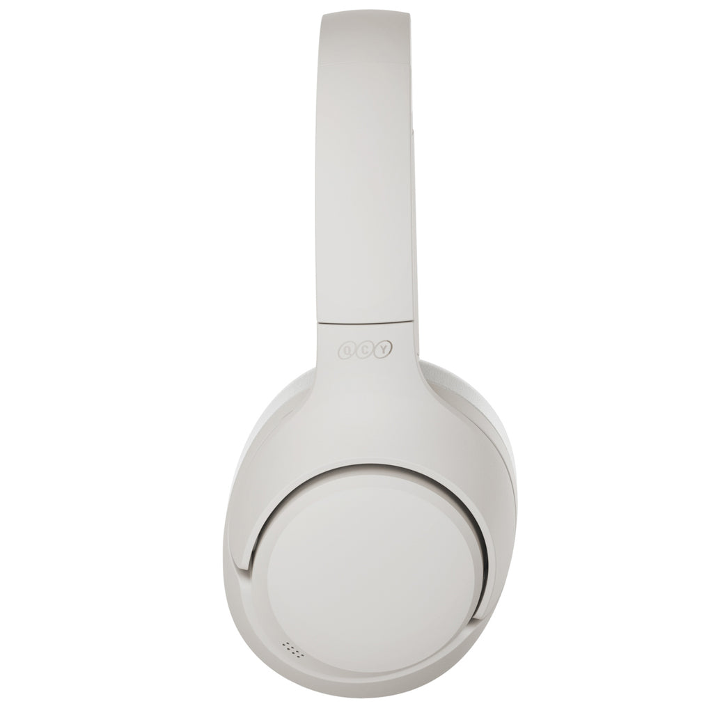 QCY H3 ant ausinės uždedamos ausinės su ANC Bluetooth 5.4 Hi-Res Audio – balta