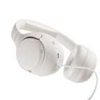 QCY H3 ant ausinės uždedamos ausinės su ANC Bluetooth 5.4 Hi-Res Audio – balta