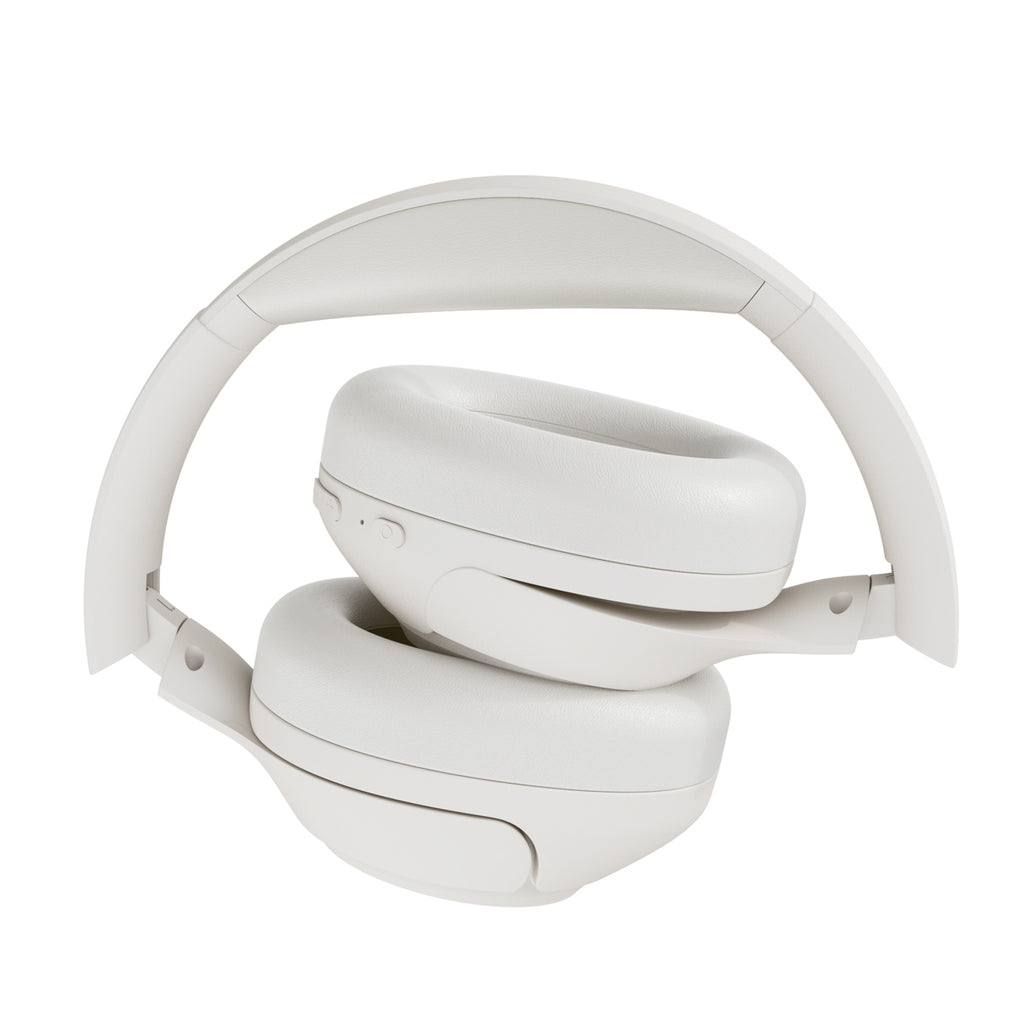 QCY H3 ant ausinės uždedamos ausinės su ANC Bluetooth 5.4 Hi-Res Audio – balta