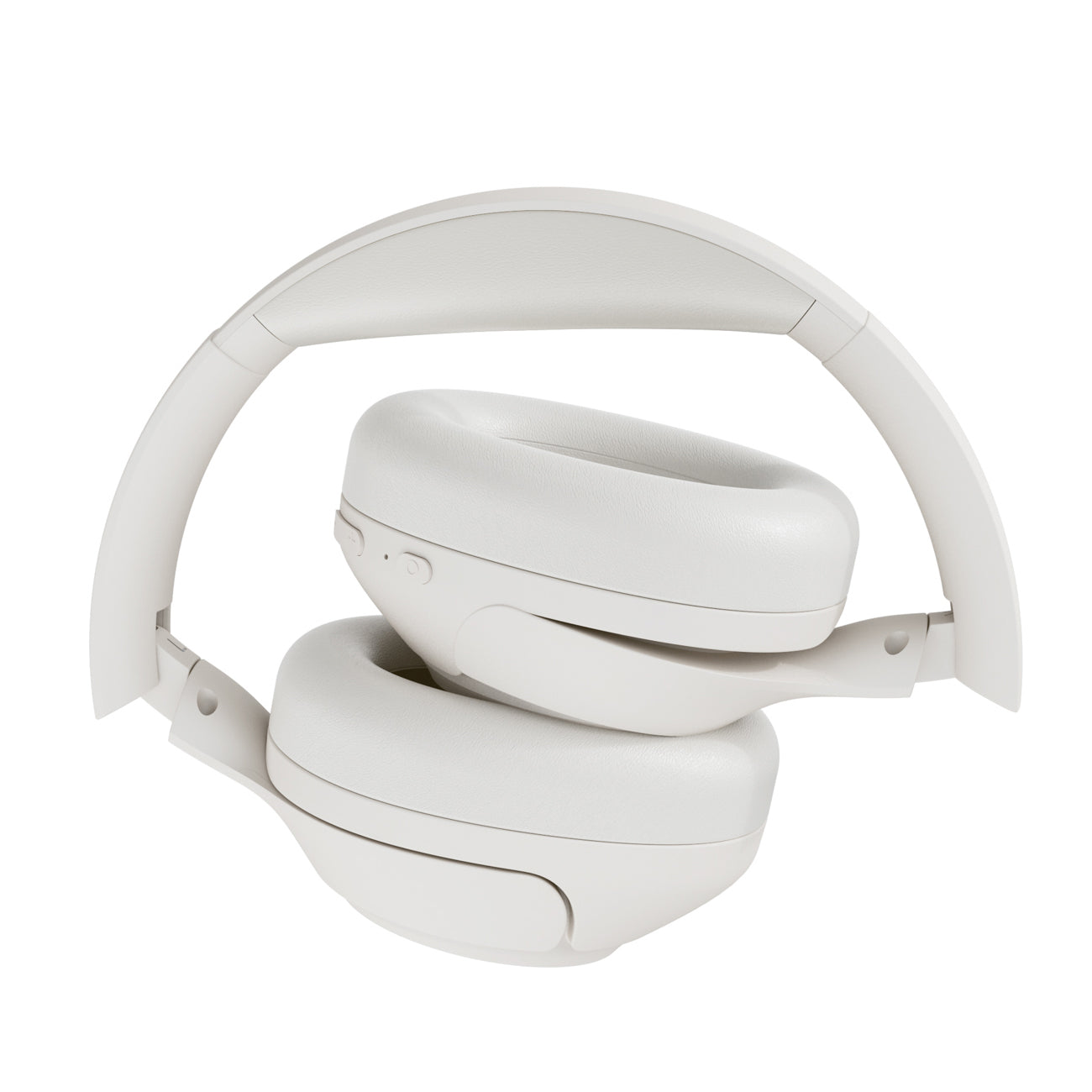 QCY H3 ant ausinės uždedamos ausinės su ANC Bluetooth 5.4 Hi-Res Audio – balta