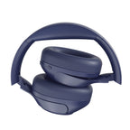QCY H3 ant ausinės uždedamos ausinės su ANC Bluetooth 5.4 Hi-Res garsu – mėlyna -- Headphones