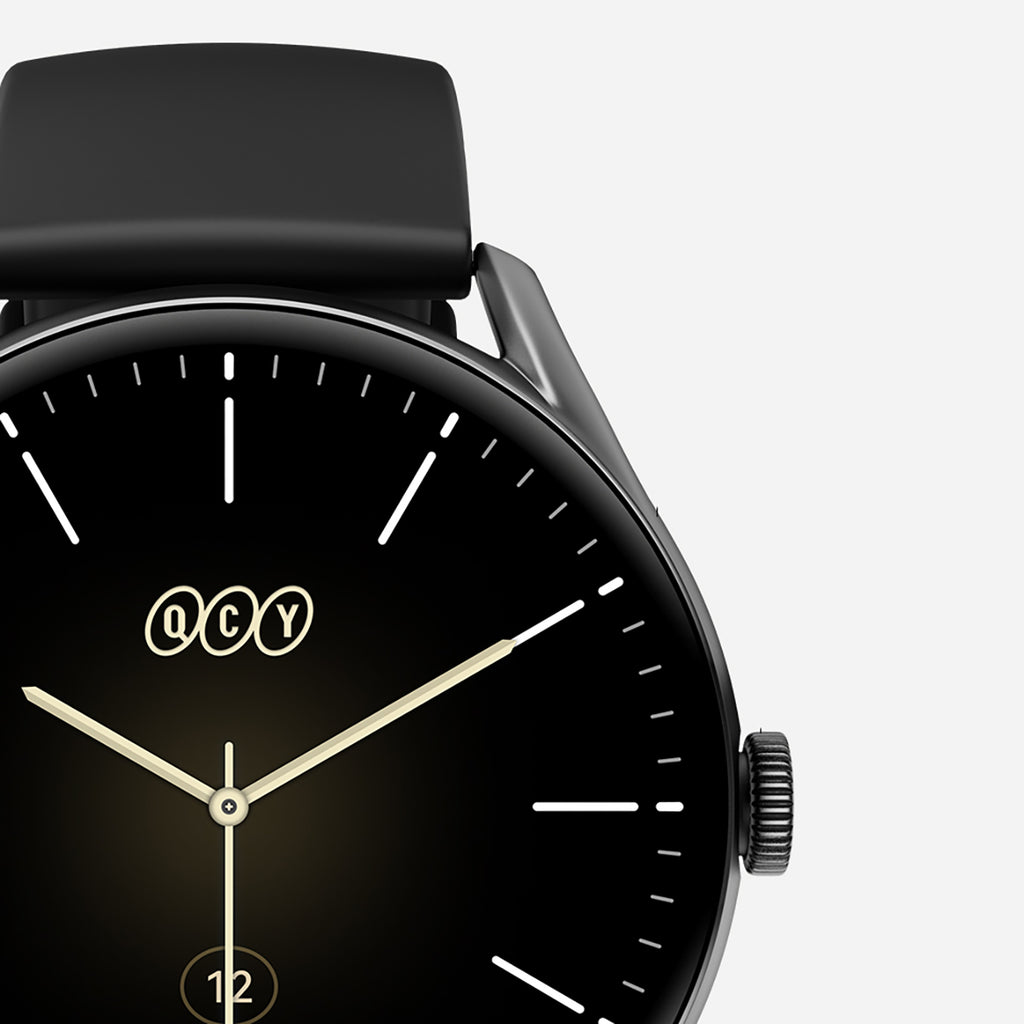 QCY Watch GT AMOLED IPX8 280mAh išmanusis laikrodis - juodas -- QCY Watch GT
