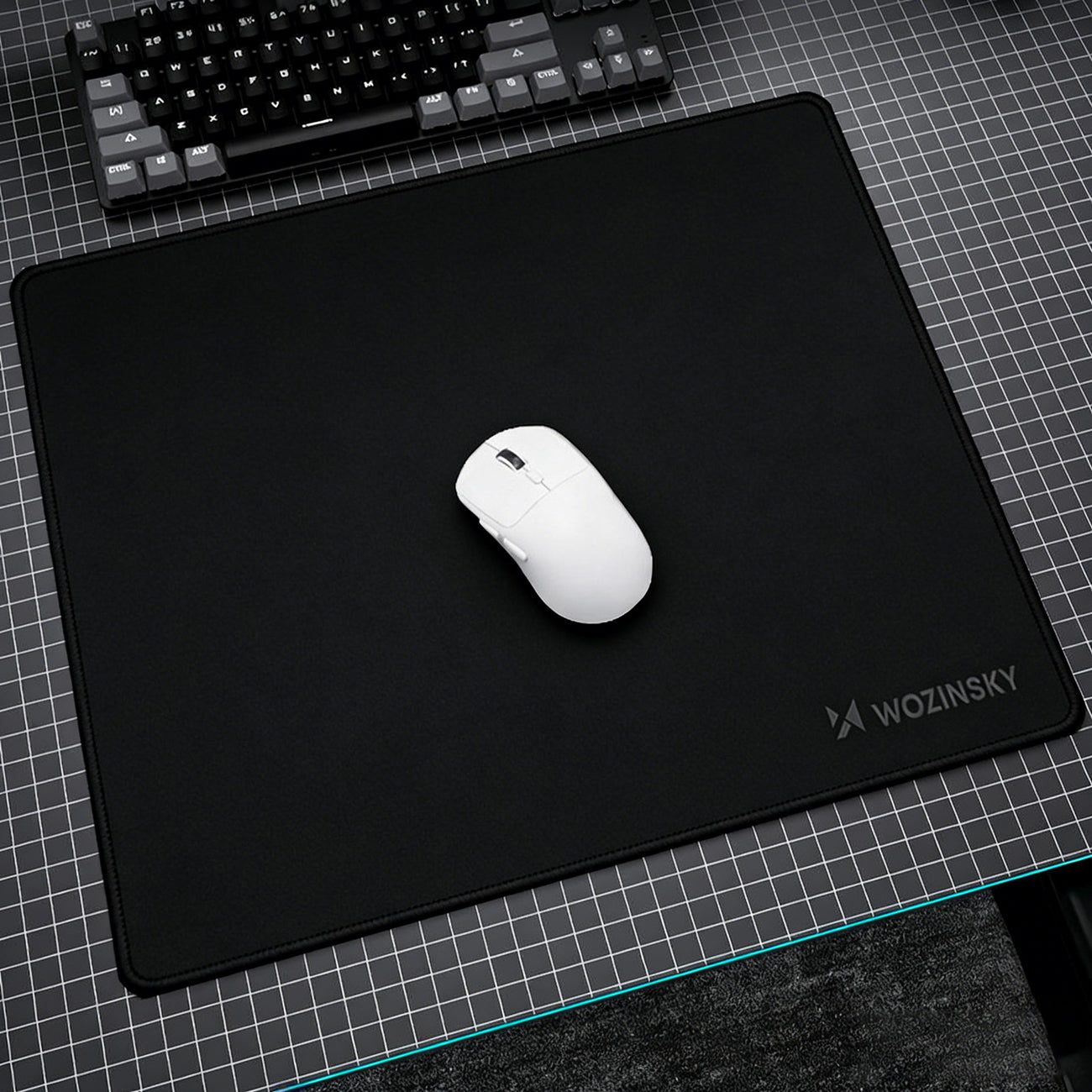Wozinsky WPD-B350 žaidimų pelės kilimėlis 350x250mm Nepralaidus vandeniui - Juodas -- Uncategorized