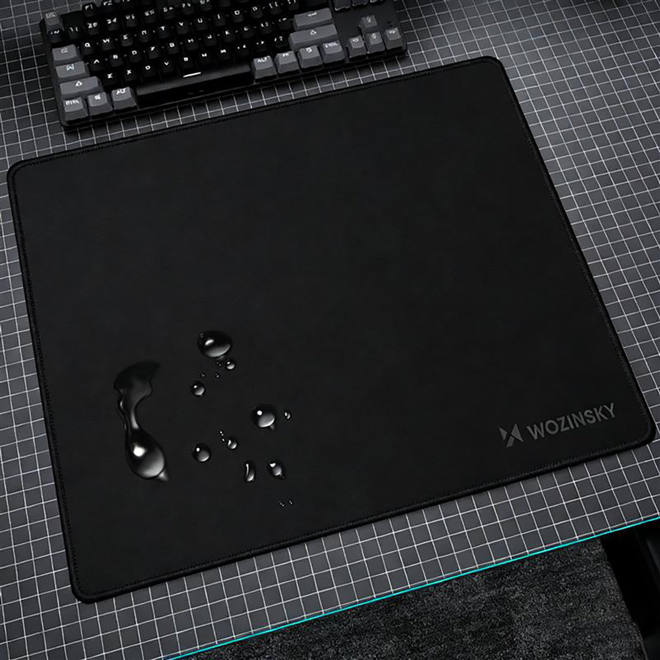 Wozinsky WPD-B350 žaidimų pelės kilimėlis 350x250mm Nepralaidus vandeniui - Juodas -- Uncategorized