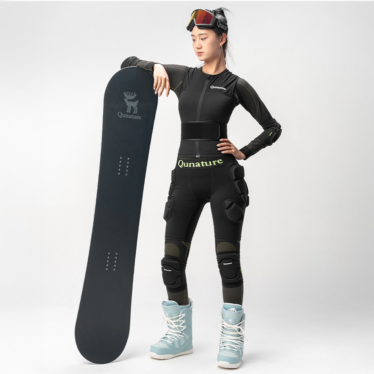 Qunature Ski Advanced XL apsauginės šortės šlaunims - slidės, snouboardi, čiužiniai - juoda -- Cycling Accessories