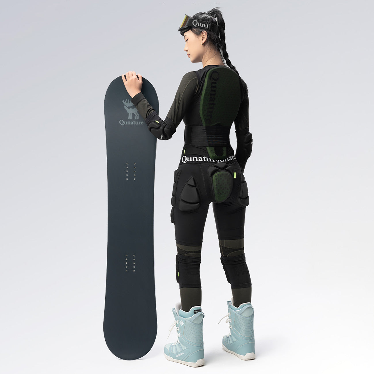 Qunature Ski Advanced XL apsauginės šortės šlaunims - slidės, snouboardi, čiužiniai - juoda -- Cycling Accessories