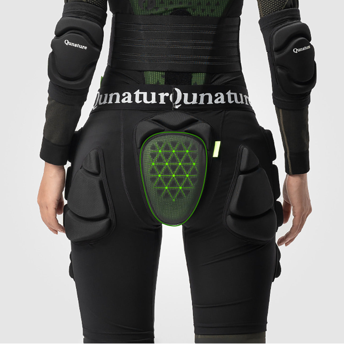 Qunature Ski Advanced XL apsauginės šortės šlaunims - slidės, snouboardi, čiužiniai - juoda -- Cycling Accessories