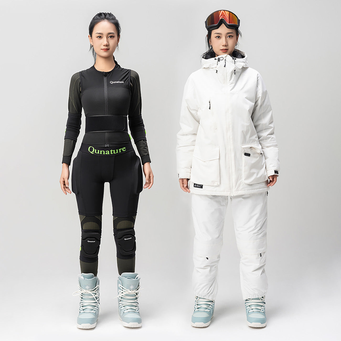Qunature Ski Šlapo Apsaugos - Basic L Slidėms, Snieglenčiam, Čiuožynėms - Juodas -- Cycling Accessories