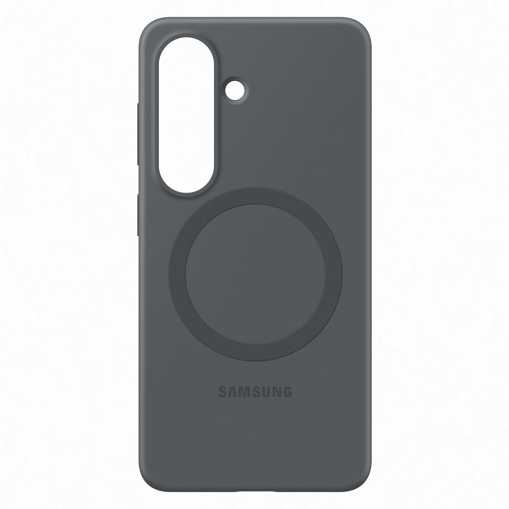 Samsungg Silicone Magnet Dėklas, skirtas Samsung Galaxy S26, suderinamas su MagSafe - juodas