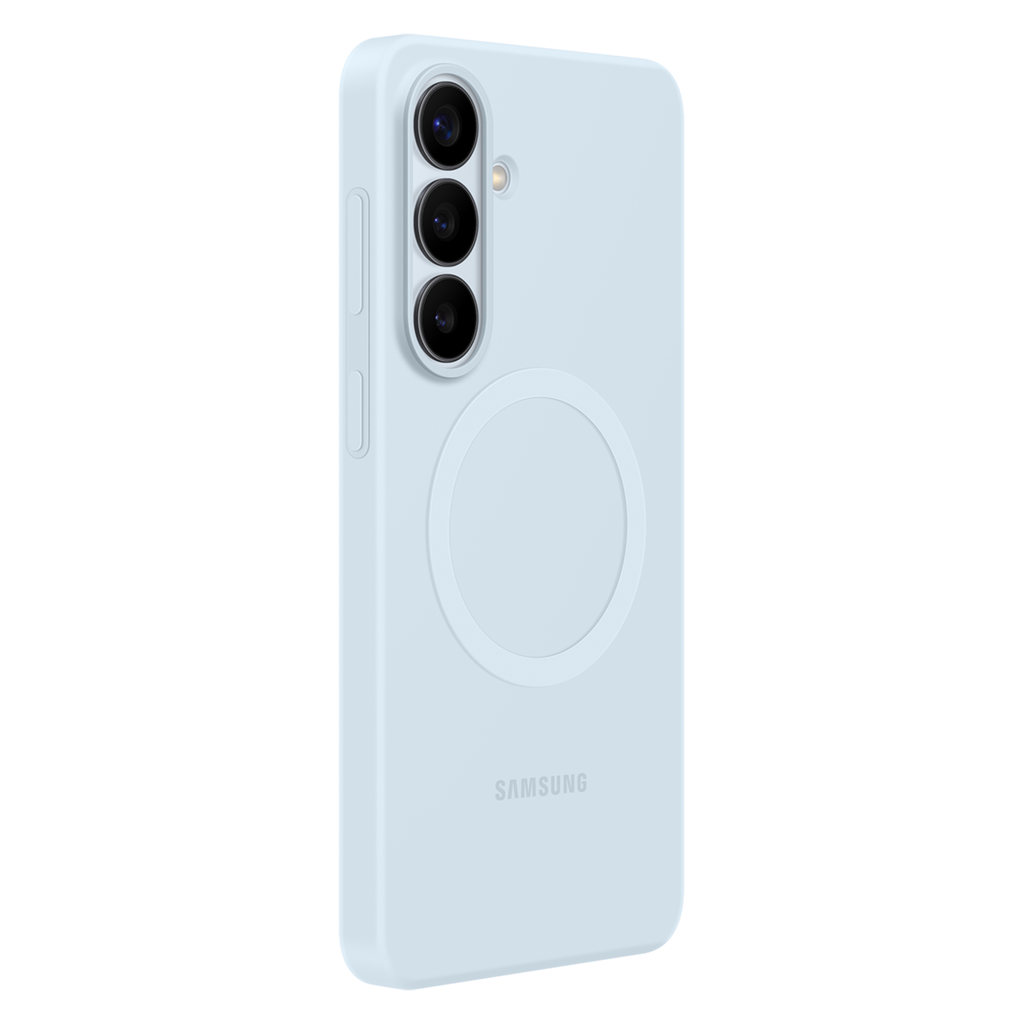 Samsungg Silicone Magnet Dėklas, skirtas Samsung Galaxy S26, MagSafe Suderinamas – mėlynas