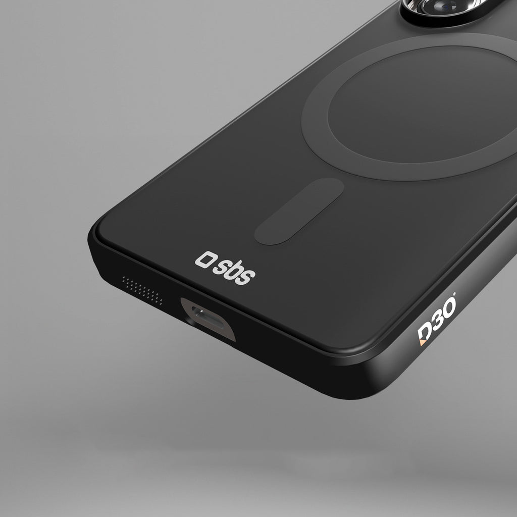SBS Full Active Case D3O, skirtas Samsung Galaxy S26, MagSafe Suderinamas – juodas