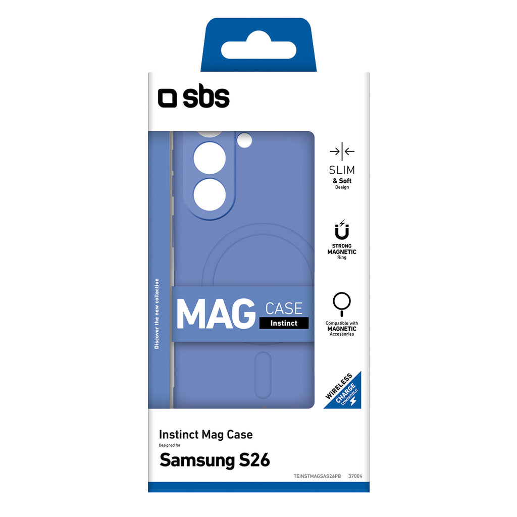 SBS Instinct Mag dėklas Samsung Galaxy S26, suderinamas su MagSafe - mėlynas -- Samsung Galaxy S26