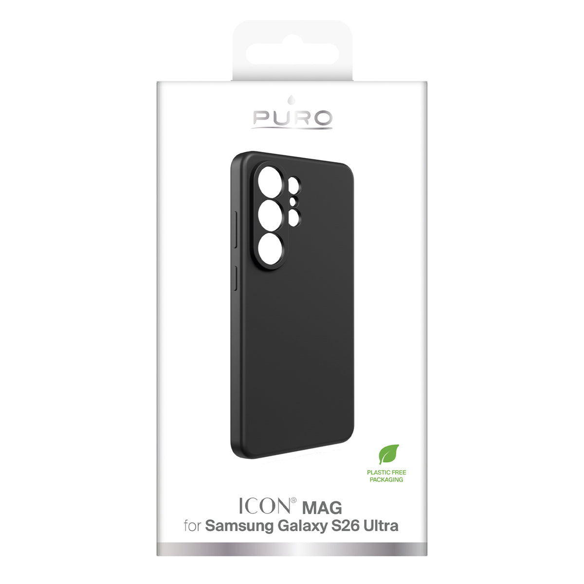 Puro ICON apsauginis dėklas, skirtas Samsung Galaxy S26 Ultra Silicone - Black