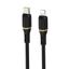 Dudao L25X USB-C - Lightning laidas 1m 30W su minkštu silikoniniu pynimu - juodas