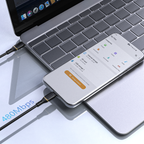 Dudao L25X USB-C - Lightning laidas 1m 30W su minkštu silikoniniu pynimu - juodas