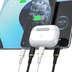 Dudao L25X USB-C - Lightning laidas 1m 30W su minkštu silikoniniu pynimu - juodas