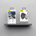 Dudao sieninis įkroviklis A28PCEU PD 45W GaN 2xUSB-C su USB-C laidu - juodas -- Cell phone chargers