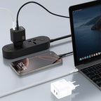 Dudao sieninis įkroviklis A28PCEU PD 45W GaN 2xUSB-C su USB-C laidu - juodas -- Cell phone chargers