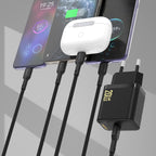 Dudao sieninis įkroviklis A26LEU PD 20W GaN USB-C su USB-C į Lightning laidu - juodas