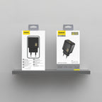 Dudao sieninis įkroviklis A27TEU PD 30W GaN USB-A USB-C - juodas