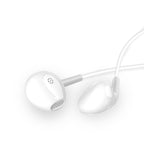 Dudao X10S laidinės į ausis įdedamos ausinės 3,5 mm mini lizdas 1,15 m - balta