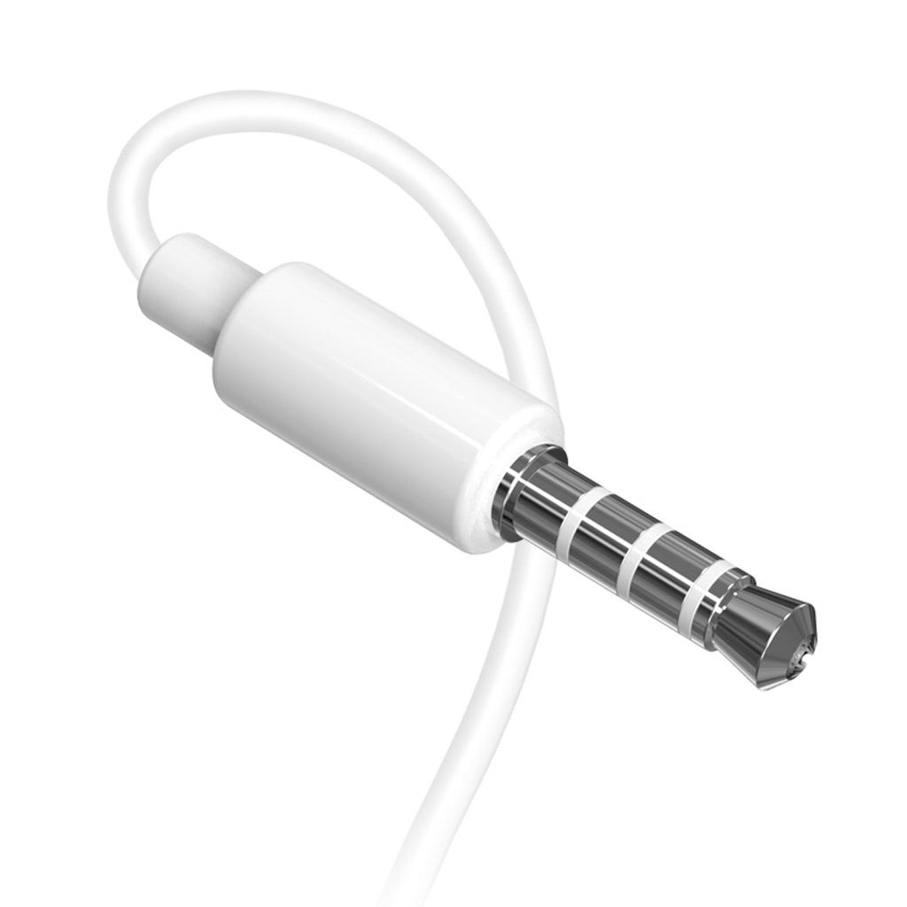 Dudao X10S laidinės į ausis įdedamos ausinės 3,5 mm mini lizdas 1,15 m - balta