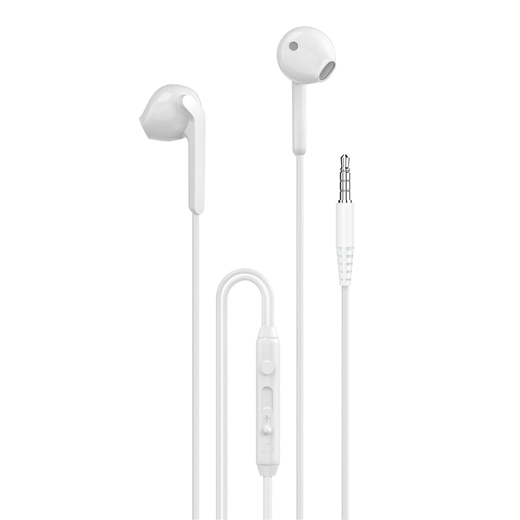Dudao X3 į ausis įdedamos ausinės, laidinės, 3,5 mm mini lizdas – baltos spalvos