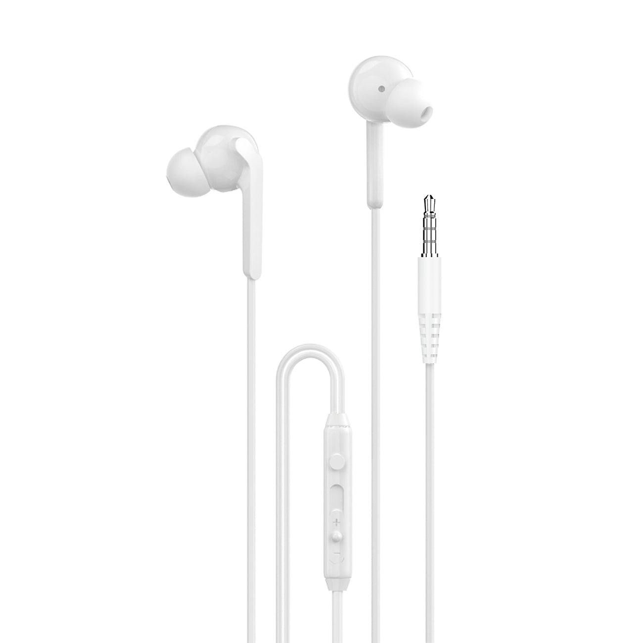 Dudao X3+ į ausis įdedamos ausinės, laidinės, 3,5 mm mini lizdas – baltos spalvos