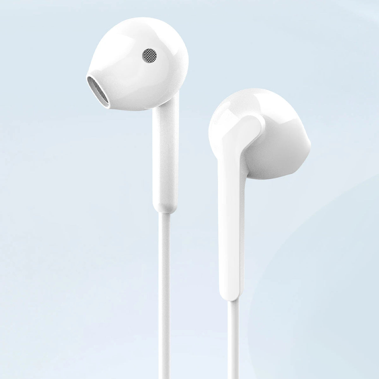 Dudao X3+ į ausis įdedamos ausinės, laidinės, 3,5 mm mini lizdas – baltos spalvos
