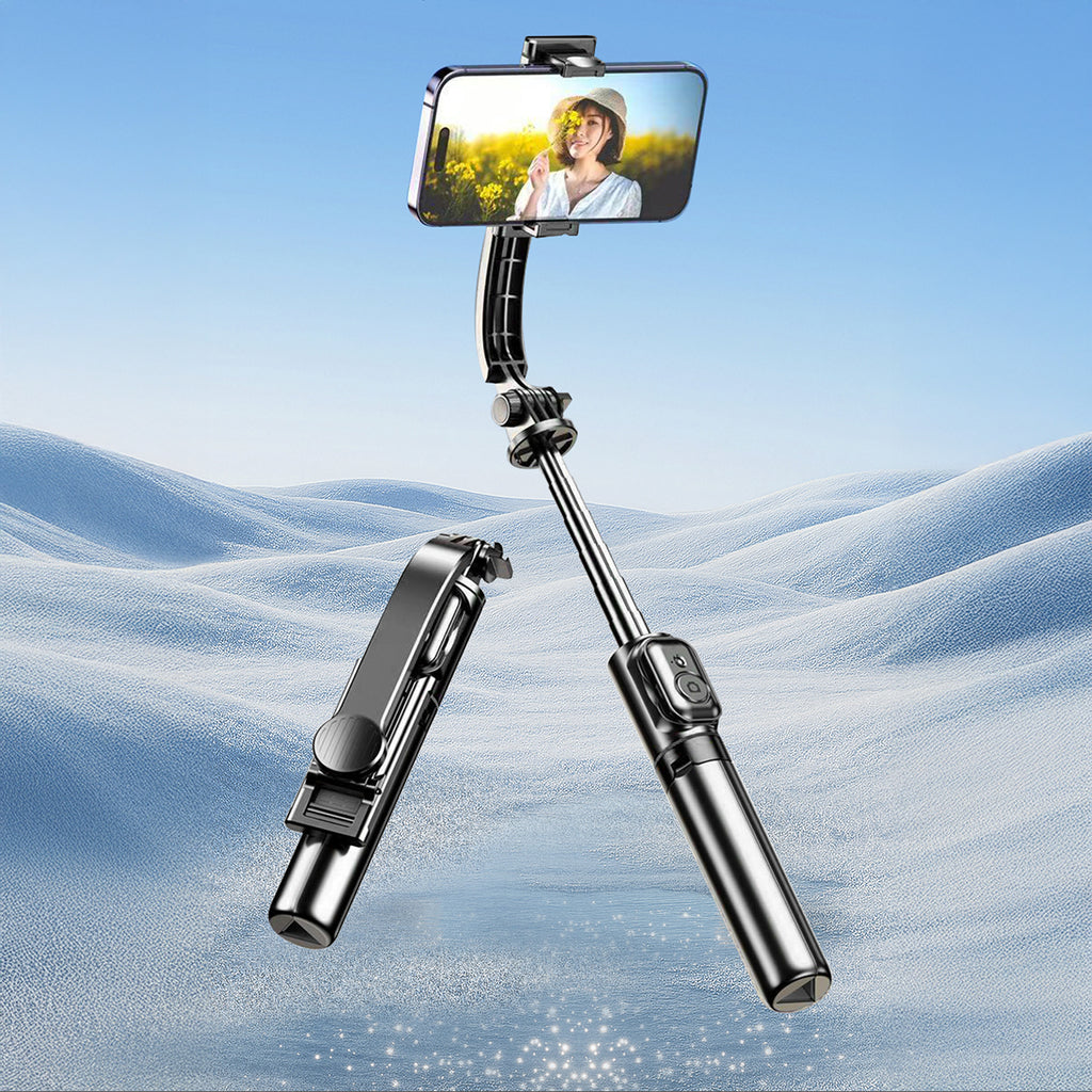 Selfie lazdelė Dudao F18S 4-in-1 sulankstomas trikojis su nuotolinio valdymo pulteliu – juoda -- Selfie Sticks & Tripods