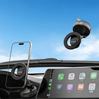 Dudao F24X su MagSafe suderinamas automobilinis laikiklis su siurbtuku, juodas