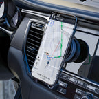 Dudao F24PRO su MagSafe suderinamas automobilinis laikiklis su siurbtuku priekiniam stiklui arba prietaisų skydeliui, juodas