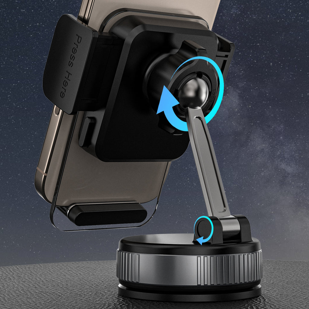 Dudao F24PLUS automobilinis laikiklis su siurbtuku prietaisų skydeliui, juodas