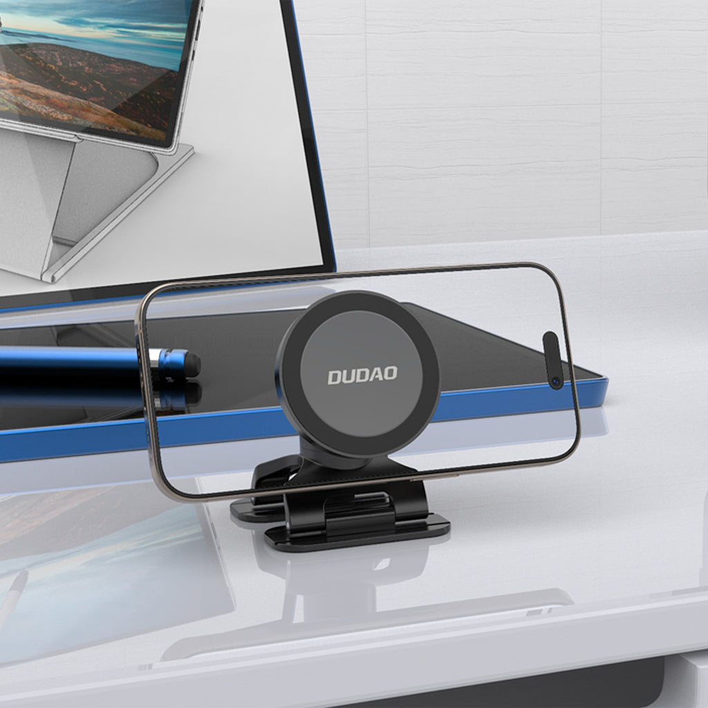 Dudao F25 su MagSafe suderinamas automobilinis laikiklis prietaisų skydeliui arba priekiniam stiklui, juodas