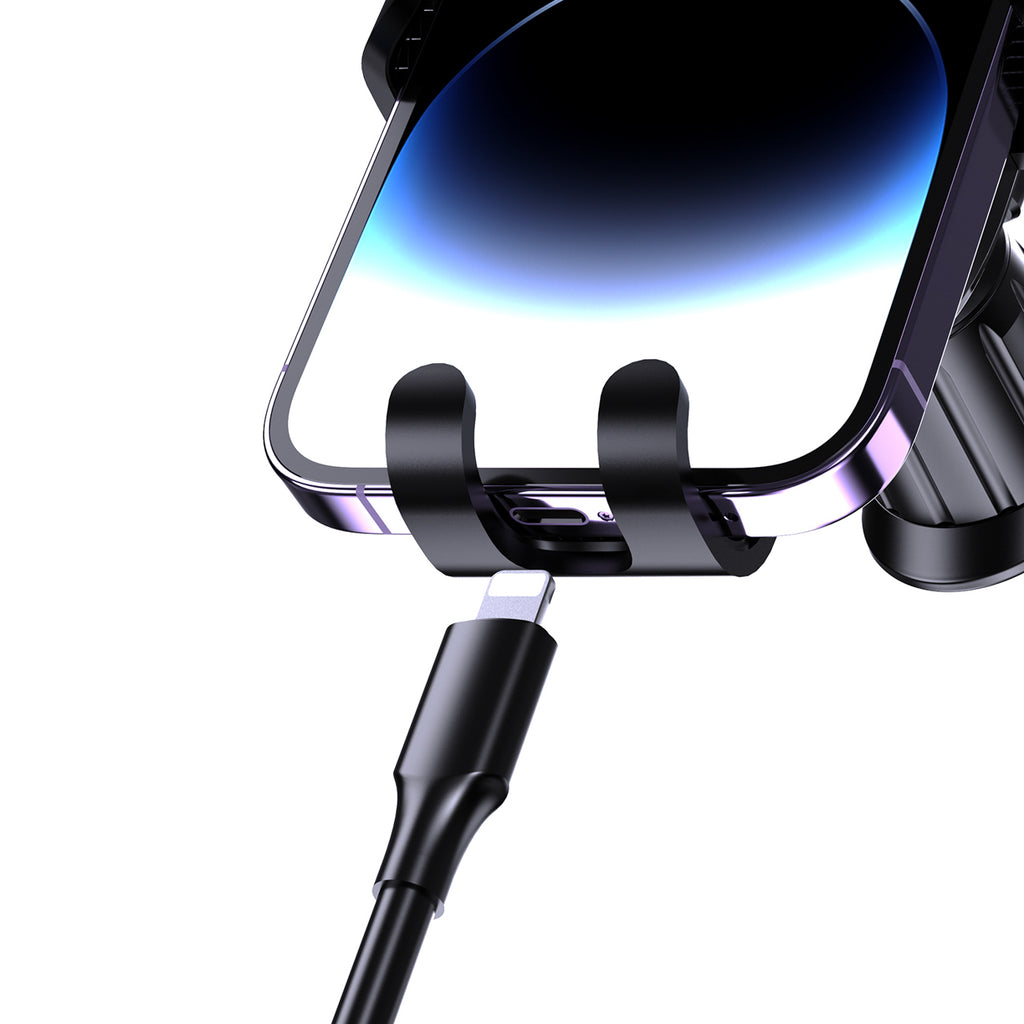 Dudao F5N+ gravitacinis automobilinis laikiklis su siurbtuku priekiniam stiklui arba prietaisų skydeliui, juodas