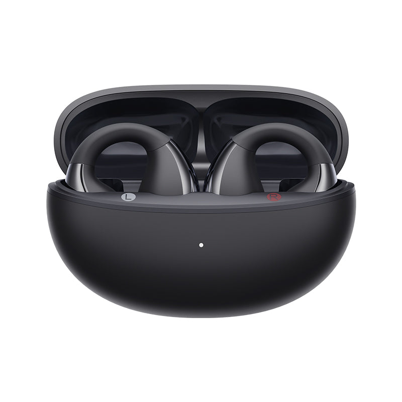 OWS QCY Crossky C30 ausinės su klipu IPX4 Bluetooth 5.4 – juodos