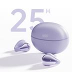 OWS QCY Crossky C30 Ausinės su Spaustuku IPX4 Bluetooth 5.4 - Violetinės -- Headphones
