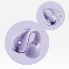 OWS QCY Crossky C30 Ausinės su Spaustuku IPX4 Bluetooth 5.4 - Violetinės -- Headphones