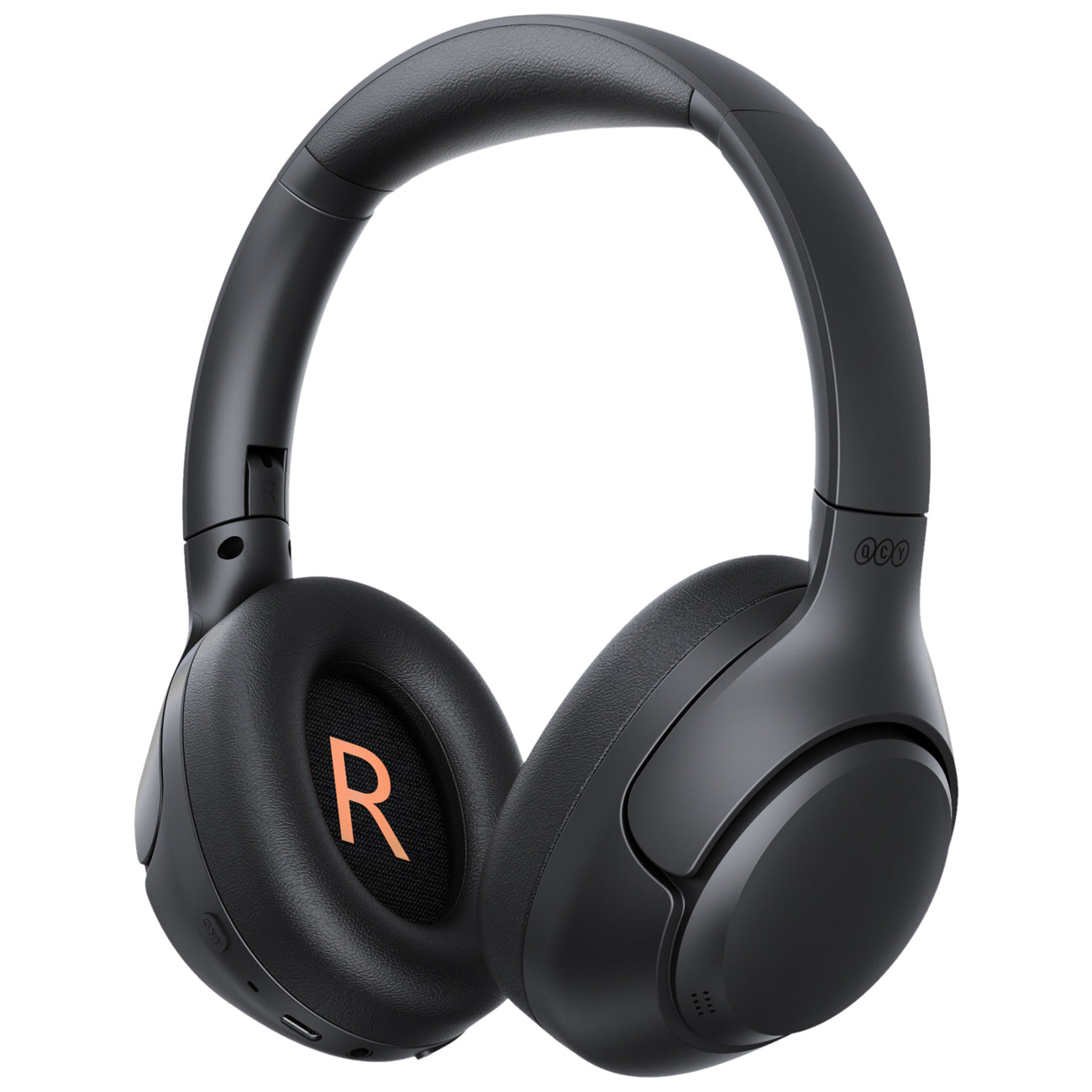 QCY H3 ant ausinės uždedamos ausinės su ANC ir Bluetooth 5.4 – juodos