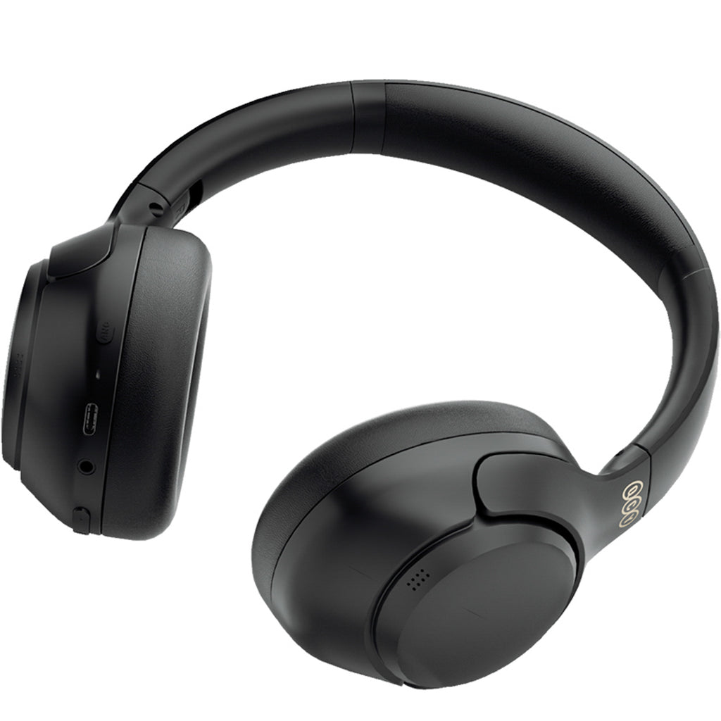 QCY H3 ant ausinės uždedamos ausinės su ANC ir Bluetooth 5.4 – juodos