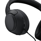QCY H3 ant ausinės uždedamos ausinės su ANC ir Bluetooth 5.4 – juodos