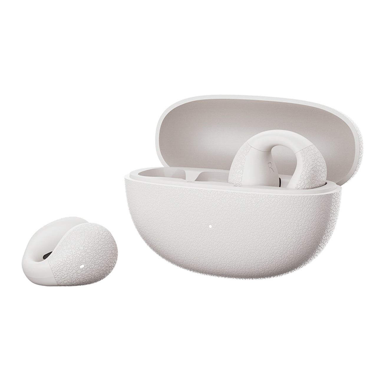 OWS QCY Crossky C10 ausinės su ENC segtuku IPX5 Bluetooth 5.4 - Baltos -- Headphones