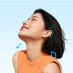 OWS QCY Crossky C10 ausinės su ENC segtuku IPX5 Bluetooth 5.4 - Baltos -- Headphones