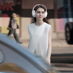 QCY H3 Lite apgaubiančios ausinės su ANC ir Bluetooth 5.3 - Baltos -- Headphones
