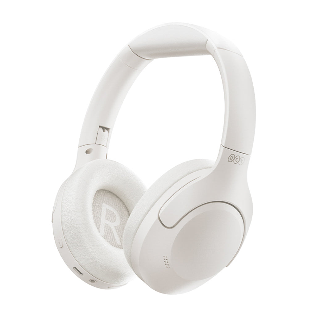 QCY H3 Lite apgaubiančios ausinės su ANC ir Bluetooth 5.3 - Baltos -- Headphones