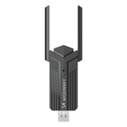 Wozinsky WAX-1800 dvibendės belaidės USB 3.0 WiFi 6 adapteris - juodas -- Network Adapters