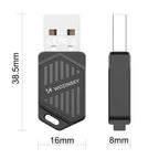 Wozinsky WAX-900 Dvigubos juostos USB Wi-Fi 6 adapteris su Bluetooth 5.4 - Juodas -- Network Adapters